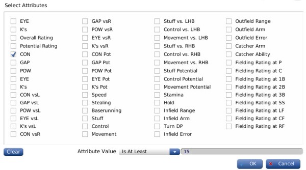 Filter Attributes